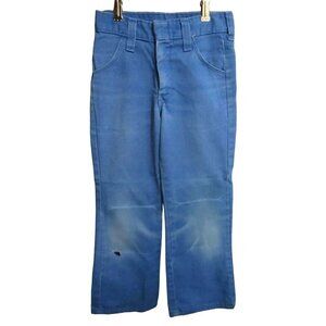 8 23x21 Vintage 1970's BOYS Jeans DICKIES RELIC FADE DENIM HIPPIE DISCO BOOTCUT